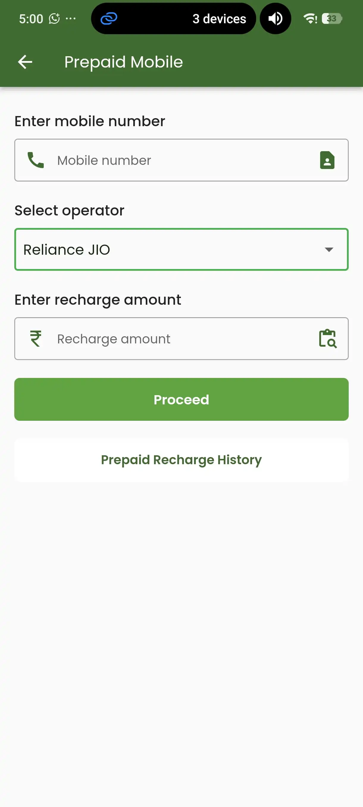 SVN Pay recharge services